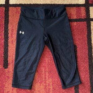 Womens Under Armour HeatGear compression capri leggings